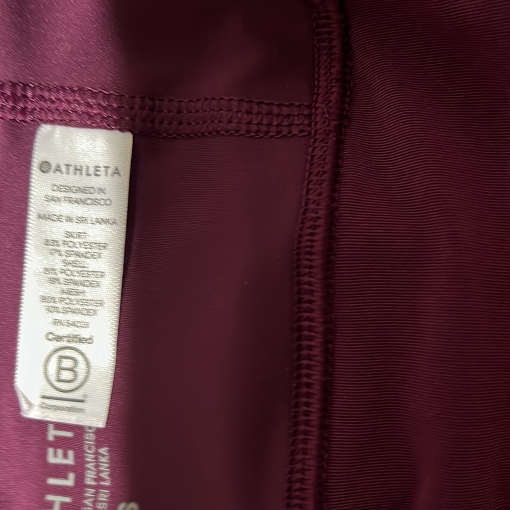 Athleta Momentum Tennis Running Athletic Skirt Skort Size S Color: Plum Purple - Picture 8 of 9
